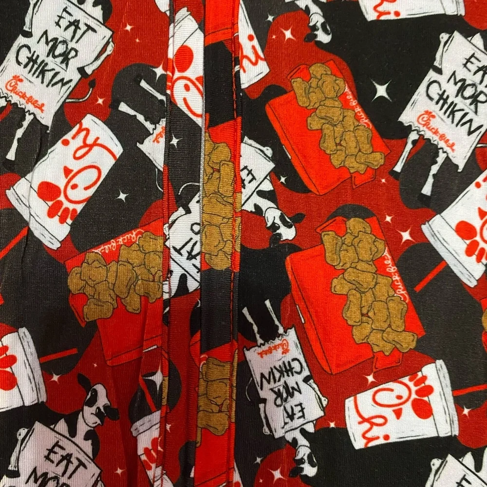 Playful Kids Chick-fil-A Bamboo Shortie in Red, Black, and Gold - Picture 4 of 4